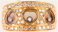Jewelry 18kt Rose Gold Diamond Heart Ring