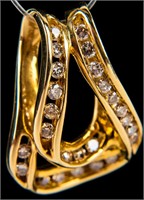 Jewelry 14kt Yellow Gold .75ct Diamond Pendant
