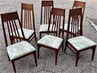 6 MID-CENTURY DINING CHAIRS