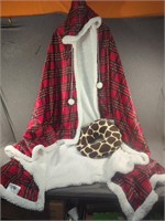 Very Soft Over the Shoulder Hooded Blanket & Neck