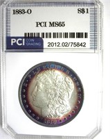 1883-O Morgan PCI MS65 Colorful Rim