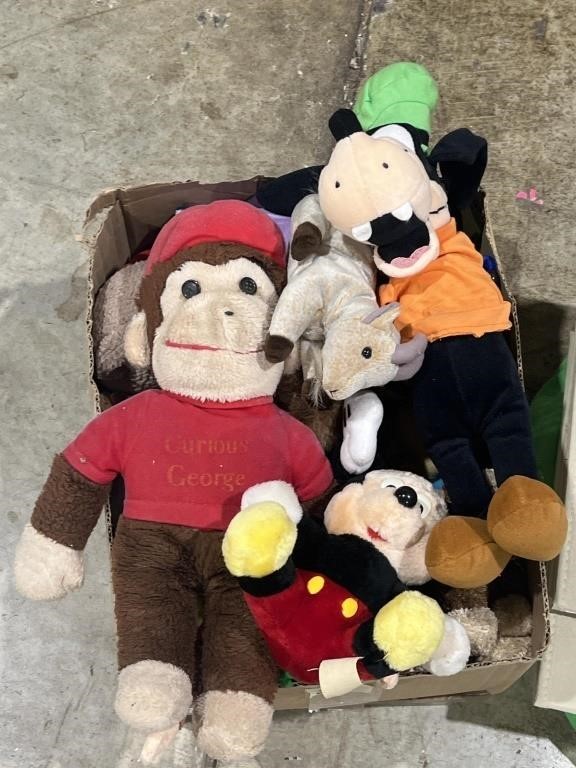 Curious George & Disney stuffed animals