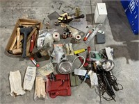 lot of hammers and various other items