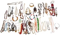 Lot of Costume Jewelry - Necklaces, Earrings, More