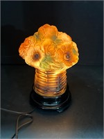 TIFFIN GLASS USA FLOWER BASKET PARLOR LAMP