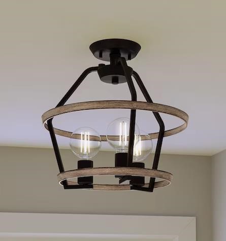 Quoizel Sumpter 3-Light Semi-Flush Mount $120