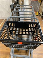 Four shopping carts