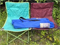 Lot of 4 Folding Camping Chairs
