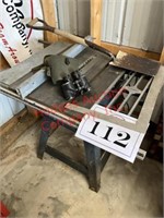 Tool kraft table saw , T square, old binoculars