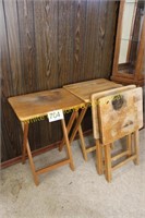 Wood TV Tables (4)