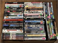 LARGE BOX OF DVD MOVIES INCLUDING THE LONE
