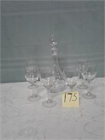 Wine Decanter & 6 Glasses