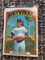 1972 Topps Ken Wright - MLB Royals