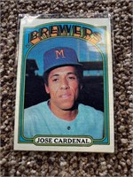 1972 Topps Jose Cardenal - MLB Brewers