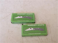Set of Pocket Knives in Boxes