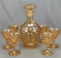 Colonial Loop 8 pc wine set - marigold