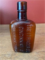 I Trager Co. Amber Whiskey Bottle Cincinatti, OH