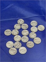 18 Mercury Dimes