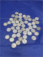 50 Mercury Dimes