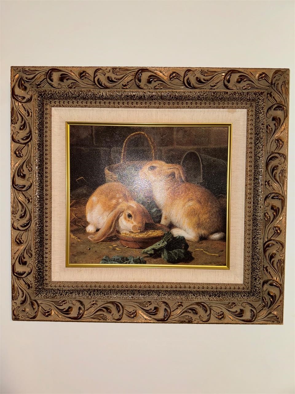 Framed Rabbit Picture