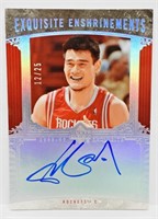 YAO MING AUTO EXQUISITE ENSHRINEMENTS CARD