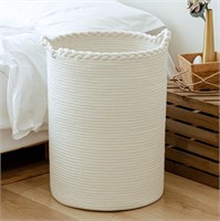 58L Woven Laundry Basket  Cotton Tall Laundry