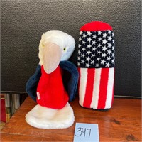 Daphne Eagle & flag golf club head covers