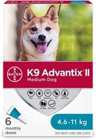 K9 Advantix II Flea and Tick Treatment for Medium