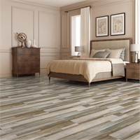 $90  Art3d Peel and Stick Floor Tiles  54 Sq.ft