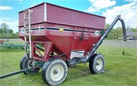 J AND M GRAVITY WAGON WITH SEED AUGER