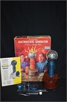 Vintage Van de Graaff Electrostatic Generator