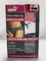 PUMA WOMENS MEDIUM SEAMLESS BIKINI UNDERWEAR