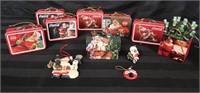 11x Coca-Cola Christmas ornaments.