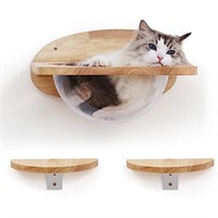 FUKUMARU Cat Wall Furniture Set, Transparent Caps