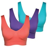 Large  Sz 3XL Genie Bra (TM) 3 Pack of Comfort Spo