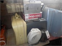 2 elec heaters, small luggage, strong box lunchkit