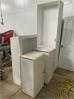 4 CUPBOARD UNITS - COME WITH 16 ADDITIONAL SHELVES