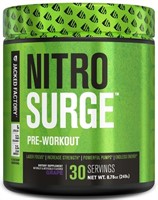 NITROSURGE Pre Workout Supplement - Grape