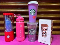 Plastic Starbucks Travel Cups, ThermoFlask Bottle