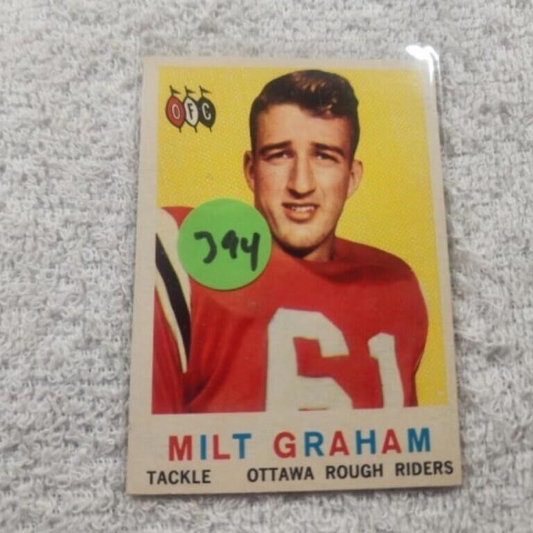 1959 Topps CFL Canada Milt Graham