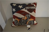Harley Davidson Pillow 15x15"