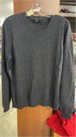 Lord & Taylor Cashmere Sweater Size XL Dark Grey