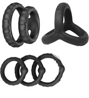 5 Pcs Difflue Silicone Ring for Men Erection