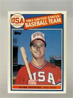 1985 Topps #401 Mark Mcgwire Rookie RC Looks Nice