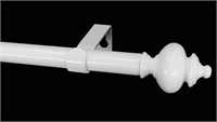 FURNISHLAND CURTAIN ROD (84-120IN) GLOSSY WHITE,