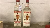 2 Beefeater Dry Gin bottles, sealed