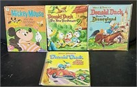 4 Vintage Whitman Disney Books
