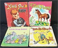 4 Vintage Whitman Kids Books