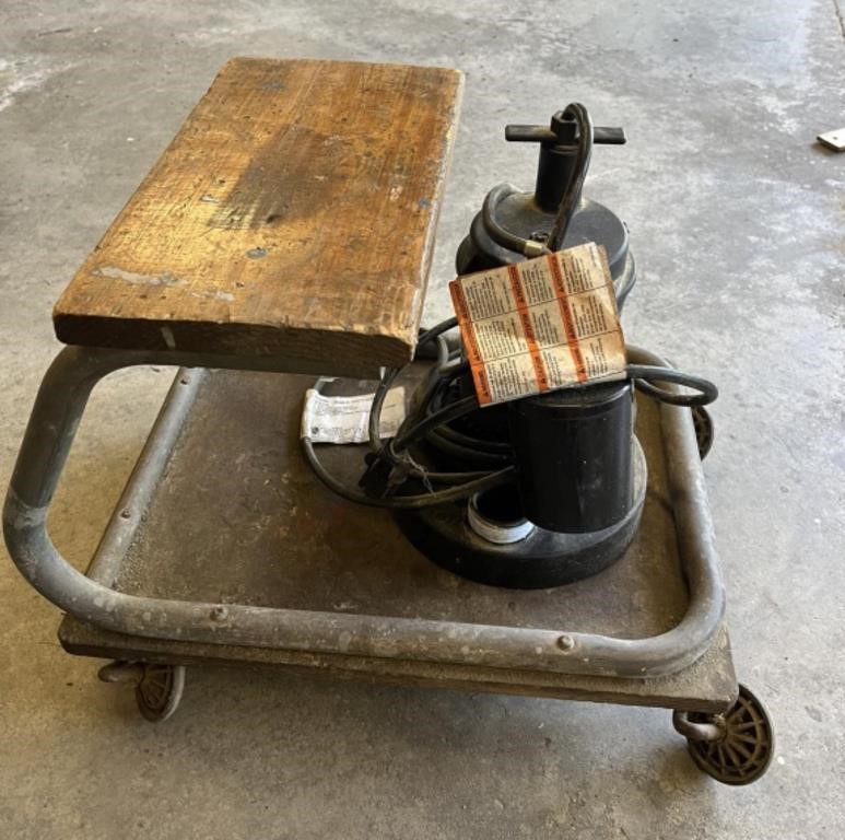 Mechanics scooter & water pump