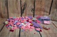 Large Lot of PInk and Purple Legos